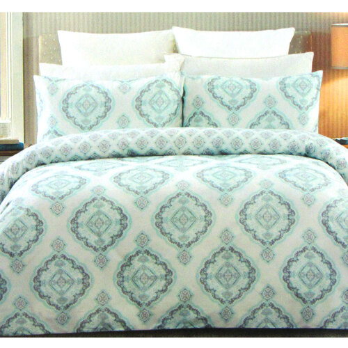 225TC Persia Cotton Rich Easy Care Quilt Cover Set King - Main Image
