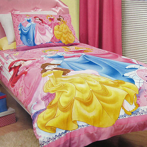 Caprice Disney Three Princesses Licensed Quilt Cover Set Single - Main Image