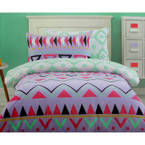 250TC Tribal Dream 100% Cotton Quilt Cover Set Single - Main Image