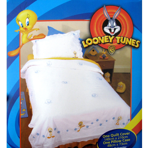 Tweety Faces Quilt Cover Set Single - Main Image