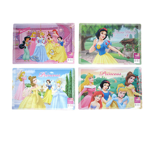 Disney Set of 4 Disney Cartoon Waterproof Placemats Princess - Main Image