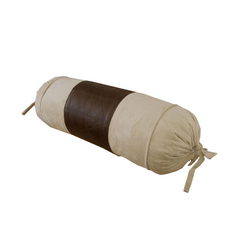 Phase 2 Studio Faux Suede/Faux Leather Neckroll Cover 15 x 35 cm - Main Image