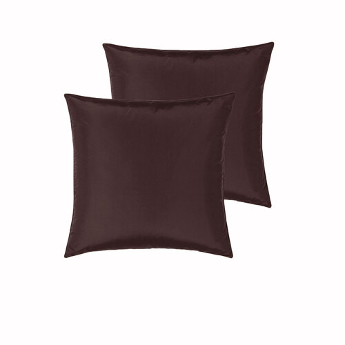 PepperMIll Satin European Pillowcases ( Pair ) CHOCOLATE - Main Image