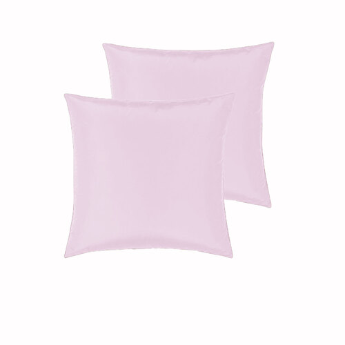 PepperMIll Satin European Pillowcases ( Pair ) PINK - Main Image