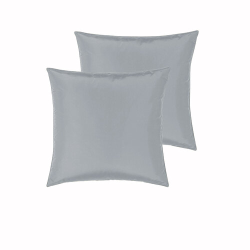 PepperMIll Satin European Pillowcases ( Pair ) SILVER - Main Image