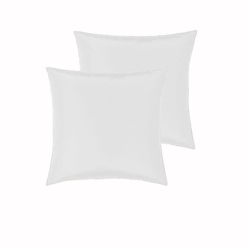 PepperMIll Satin European Pillowcases ( Pair ) WHITE - Main Image