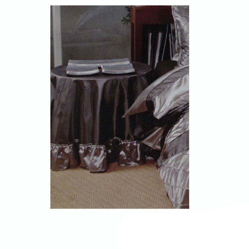 Boudoir Caledonia Black Silver Round Tablecloth - Main Image