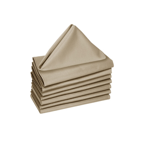 Hoydu Set of 8 Cotton Napkins Warm Sand - Main Image