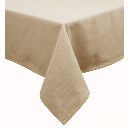Hoydu Cotton Blend Table Cloth 180cm Round - WARM SAND - Main Image