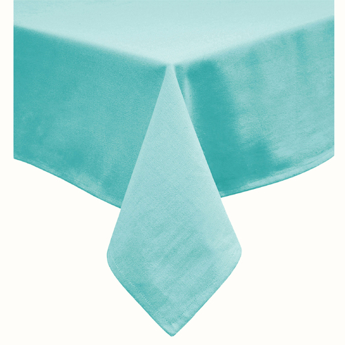 Hoydu Cotton Blend Table Cloth Light Turquoise 230cm Round - Main Image