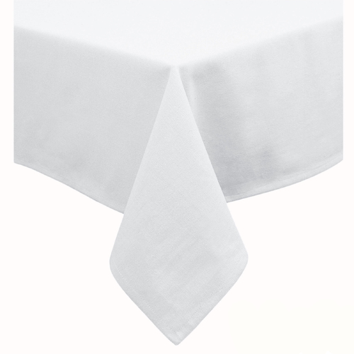 Hoydu Cotton Blend Table Cloth 180cm x 400cm  - BRIGHT WHITE - Main Image