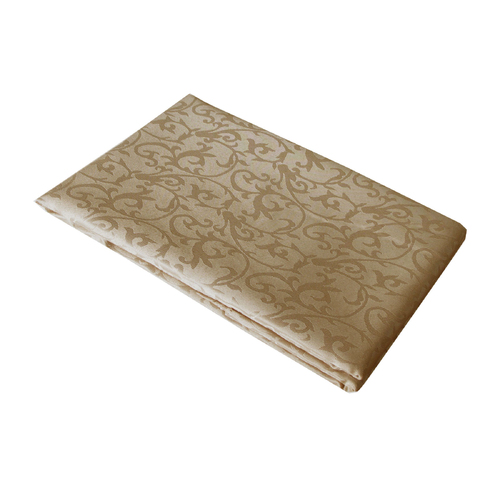 Jacquard Table Cloth Latte Leaves 150 x 220 cm - Main Image
