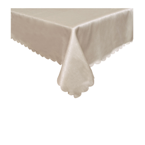 Jacquard Table Cloth Mist Taupe 150 x 270 cm - Main Image