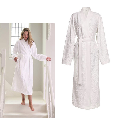 PIP Studio Mosaic de Pip White Cotton Bathrobe Medium - Main Image