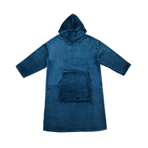 Accessorize Ink Blue Super Soft Hooded Blanket Extra Large - Main Image