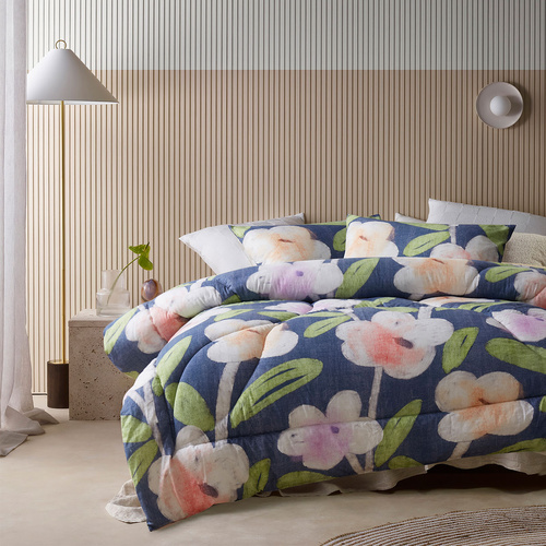 Accessorize Bella Blue Floral 3 Piece Comforter Set King - Main Image