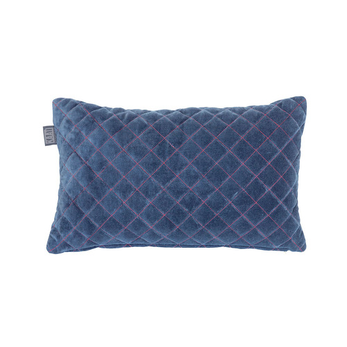 Bedding House Equire Luxury Cotton Filled Oblong Cushion Blue - Main Image