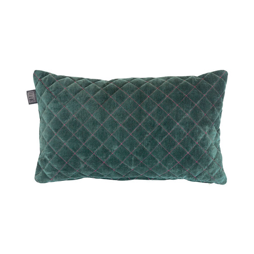 Bedding House Equire Luxury Cotton Filled Oblong Cushion Green - Main Image
