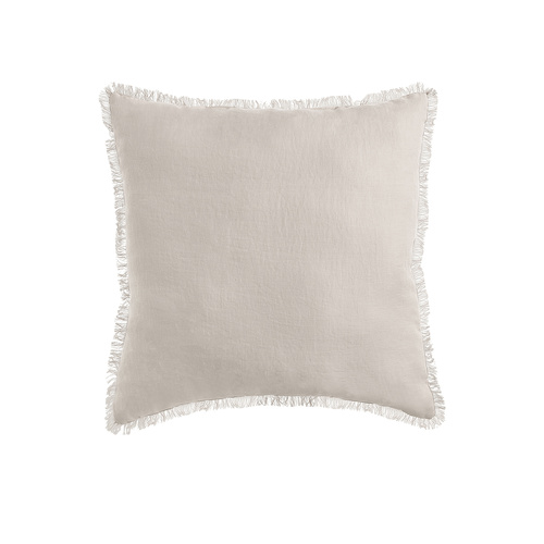 Vintage Design Homewares Natural French Linen Filled Cushion Square - 55cm x 55cm - Main Image