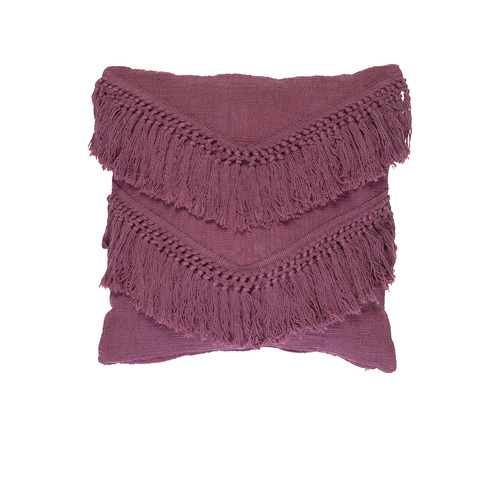 Bedding House Heather Plum (Also known as Red) Luxury Cotton Filled Cushion - Main Image