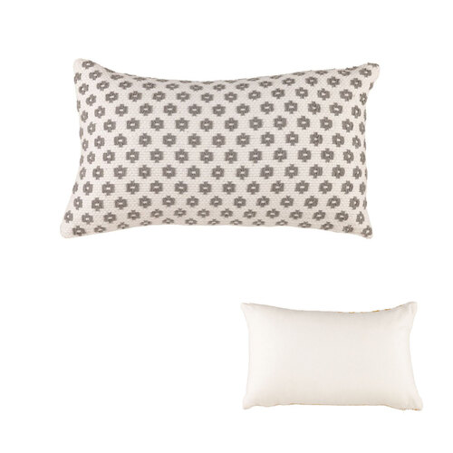 Accessorize Norah Grey Rectangular Filled Cushion 30cm x 50cm - Main Image
