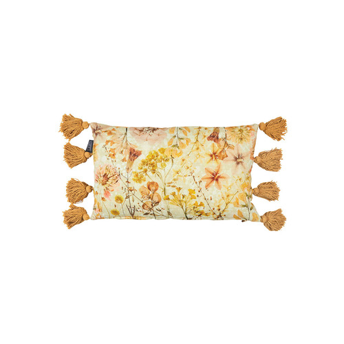 Bedding House Wildflower Yellow Filled Oblong Cushion - Main Image