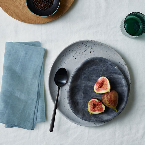 Vintage Design Homewares Set of 4 French Linen Napkins Marine - Main Image