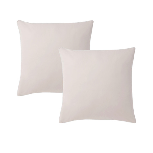 Accessorize Pair of  White/Natural Piped Hotel Deluxe Cotton European Pillowcases - Main Image