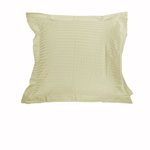 Accessorize 325TC One of Stripe Euro Pillowcase Ecru - Main Image