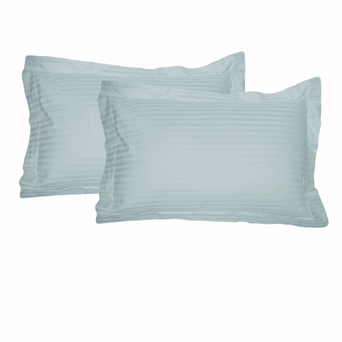 Accessorize 325TC Pair of Tailored Standard Pillowcases Blue - Main Image