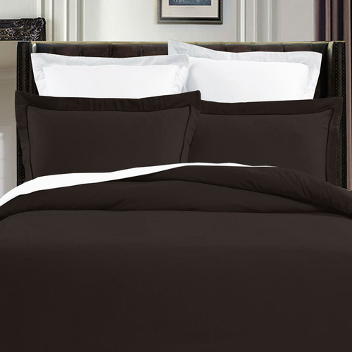 Grand Aterlier Pima Cotton Walnut Quilt Cover Set King - Main Image