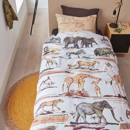 Bedding House Big Five Natural Cotton Quilt Cover Set Single - Main Image