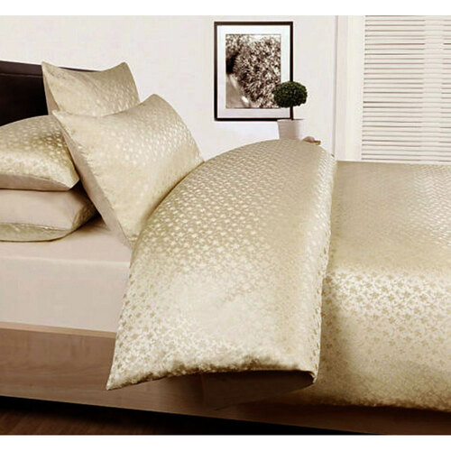 Accessorize Bouquet Cream Jacquard Quilt Cover Set Double - Main Image