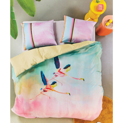 Oilily Colourful Birds Multi Cotton Sateen Quilt Cover Set King - Main Image