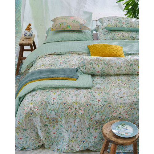 PIP Studio Curious Animals White Cotton Quilt Cover Set Queen - Main Image