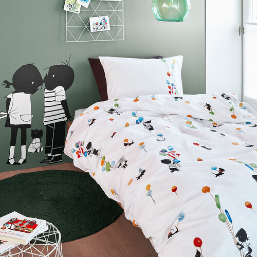 Fiep Westendorp Feest Pastel Cotton Quilt Cover Set Single - Main Image