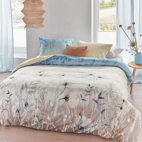 Bedding House Isabelle Light Blue Cotton Sateen Quilt Cover Set Queen - Main Image