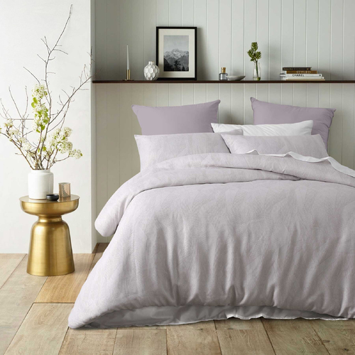 Accessorize Java Silver Jacquard Quilt Cover Set Queen - Main Image