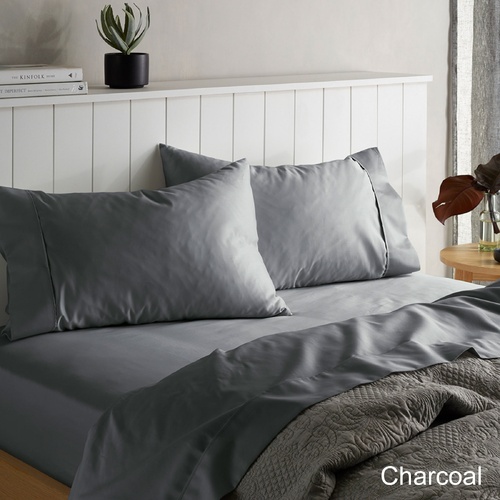 Accessorize 1500TC Cotton Rich Sheet Set Charcoal Queen - Main Image