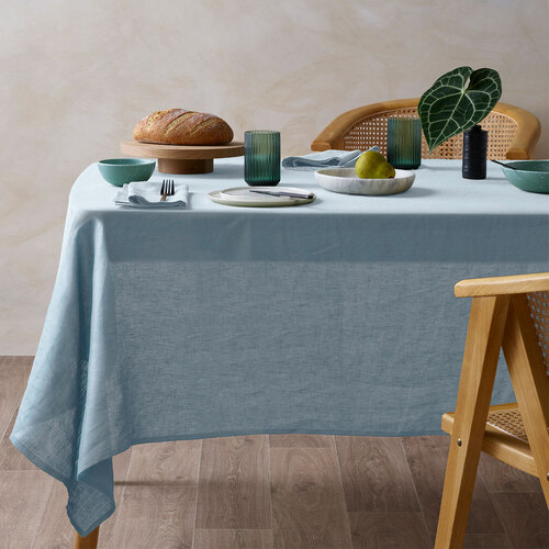 Vintage Design Homewares Marine French Linen Tablecloth 150cm x 230cm - Main Image