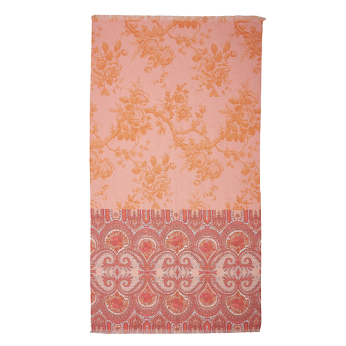 Oilily Cotton Digital Print Large Towel Bright Rose - Main Image