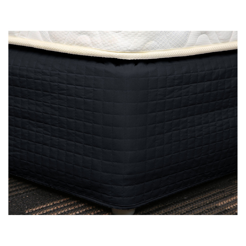 Easy Fit Quilted Valance Black - Single - Main Image