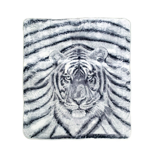 J.Elliot Home 350gsm Tiger Photo Mink Blanket - Main Image