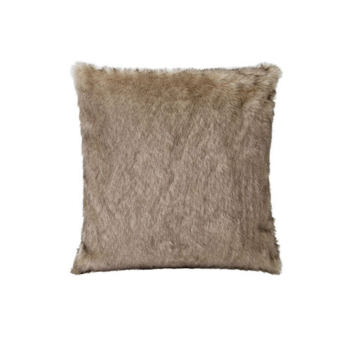 J Elliot Home Brown Fox Luxury Faux Fur Filled Cushion 50 x 50cm - Main Image