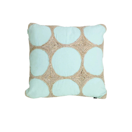 J.Elliot Home Napoleon Glacier Blue Filled Cushion 43 x 43 cm - Main Image