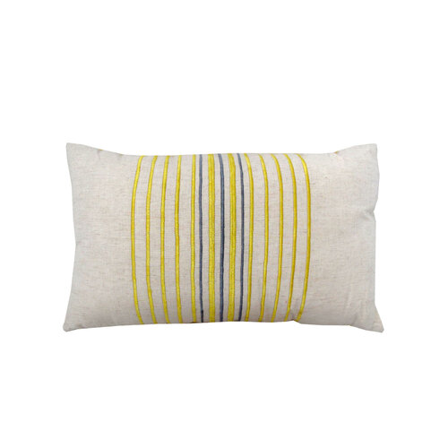 Sadie Embroidered Oblong Filled Cushion 30 x 48 cm - Main Image