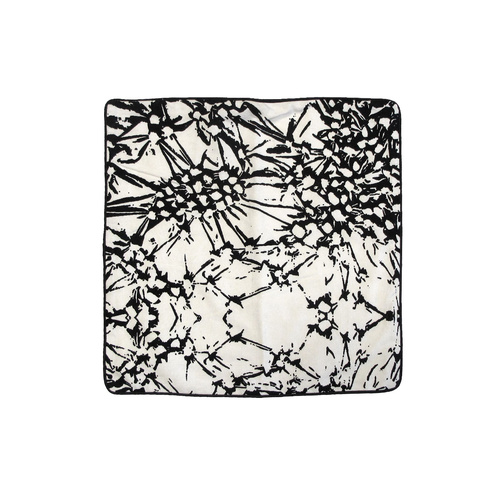 J Elliot Home Aida Black Printed Cotton Cushion Cover 43 x 43cm - Main Image