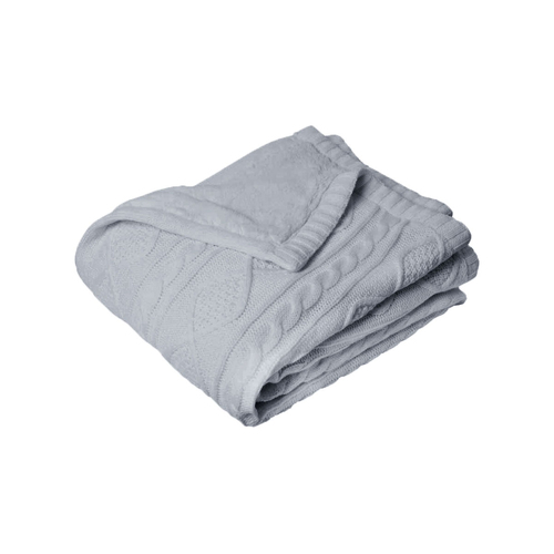 J.Elliot Home Alberta Knit Throw Rug Grey - Main Image