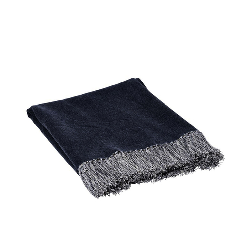 J.Elliot Home Idris Cotton Throw Indigo Home - Main Image