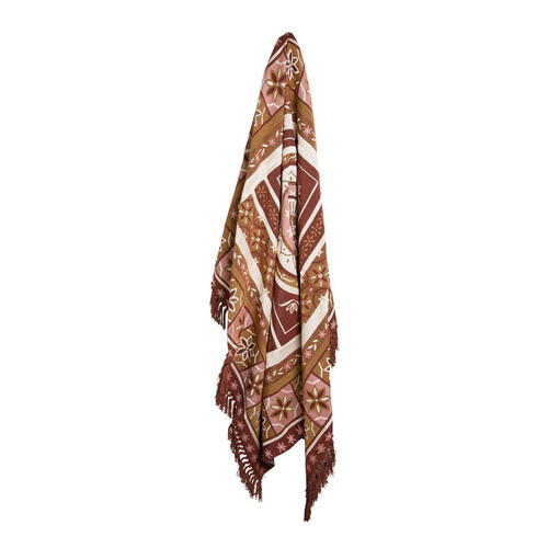 J Elliot Home Kasbah Luxury Fringe Throw 130 x 160cm Pink - Main Image